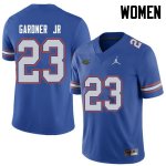 Women's Florida Gators #23 Chauncey Gardner Jr. NCAA Jordan Brand Royal Authentic Stitched College Football Jersey YNS4662IL